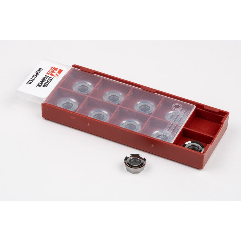 HRPP, Carbide Indexable End Mill Insert, Round, Grade HN25A - Pack of 10