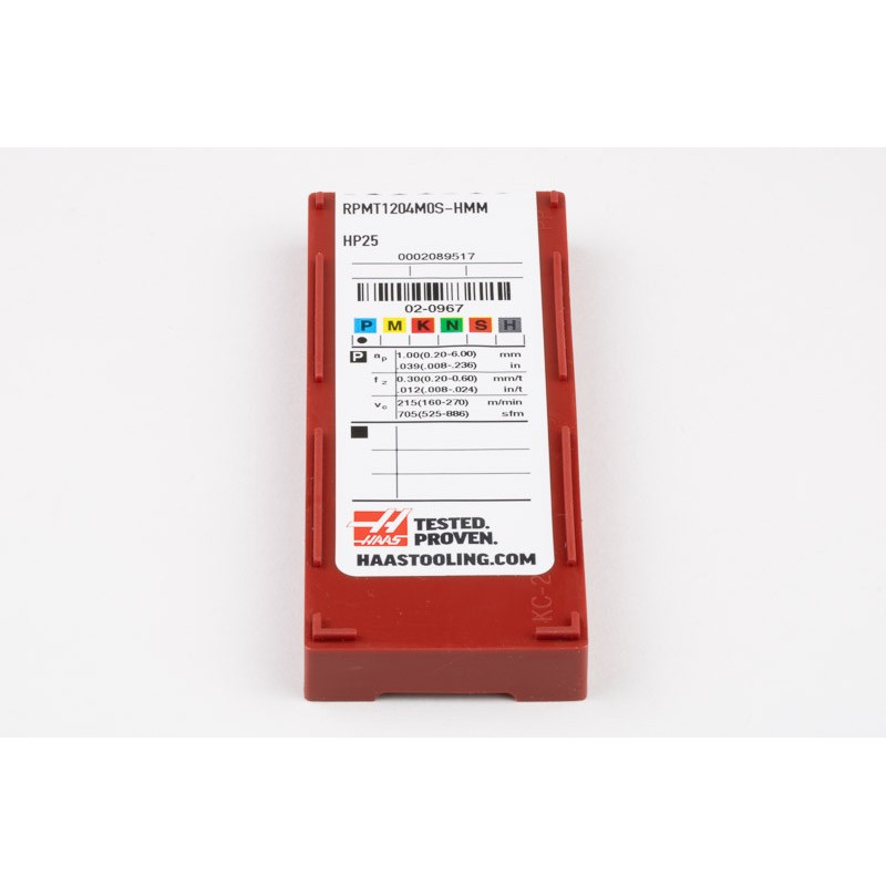 HRPP, Carbide Indexable End Mill Insert, Round, Grade HP25 - Pack of 10