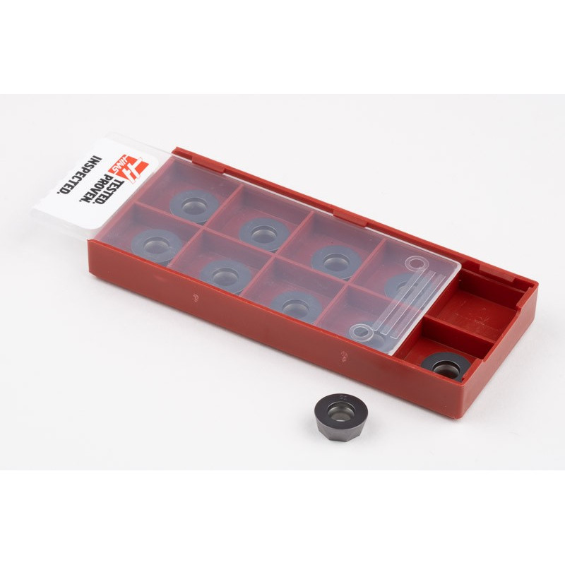 HRPP, Carbide Indexable End Mill Insert, Round, Grade HH10 - Pack of 10