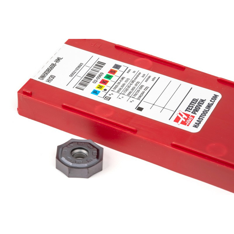 HONP, Carbide Shell Mill Insert, Octagon Positive, Grade HU30 - Pack of 10