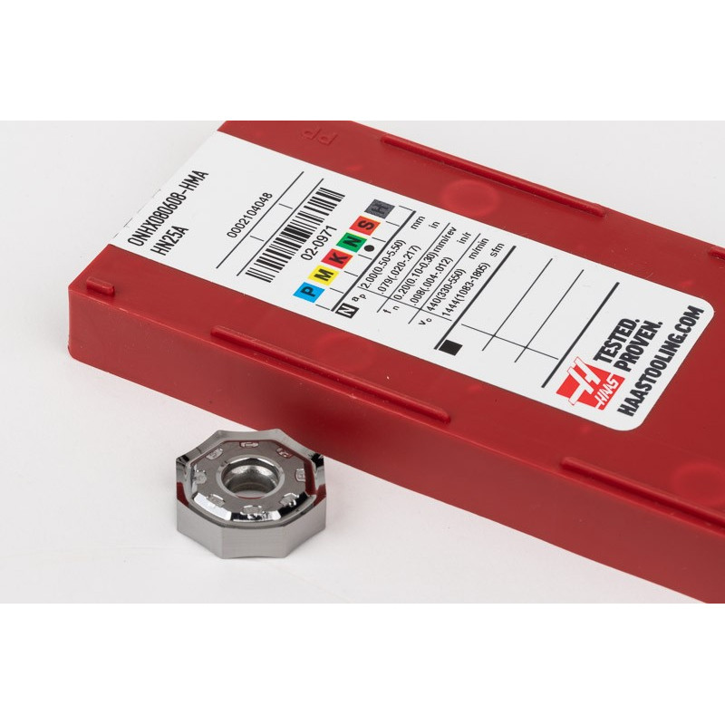 HONP, Вставка для твердосплавної фрези, восьмикутна позитивна, сплав HN25A - Упаковка з 10 штук