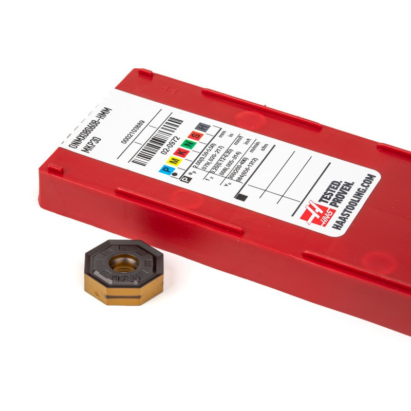 HONP, Carbide Shell Mill Insert, Octagon Positive, Grade MKP30 - Pack of 10