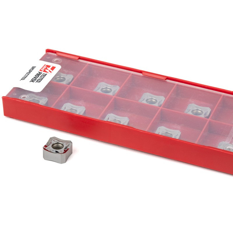 HCSNP, Carbide Shell Mill Inserts, Square Negative Positive, Grade HN25A - Pack of 10