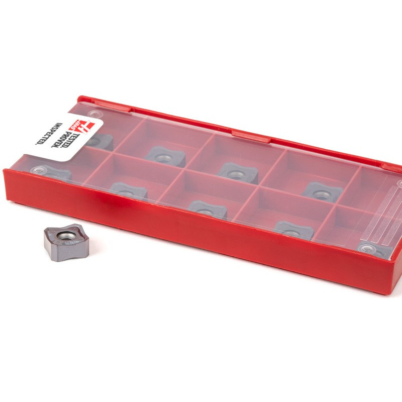 HCSNP, Carbide Shell Mill Inserts, Square Negative Positive, Grade HU30 - Pack of 10