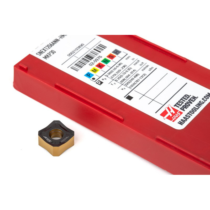 HCSNP, Carbide Shell Mill Inserts, Square Negative Positive, Grade MKP30 - Pack of 10