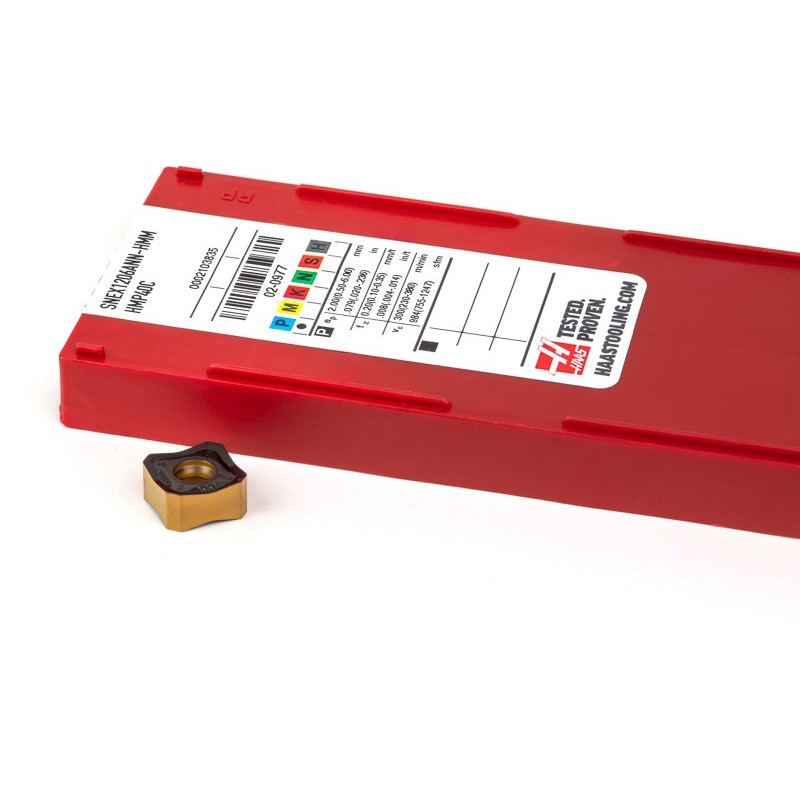 HCSNP, Carbide Shell Mill Inserts, Square Negative Positive, Grade HMP40C - Pack of 10