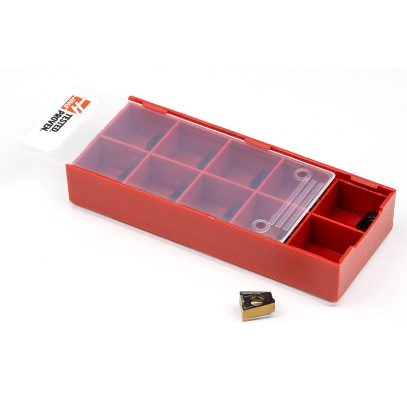 HLNP, Carbide Shell Mill Insert, Rectangle Negative Positive, Grade HMP40C - Pack of 10