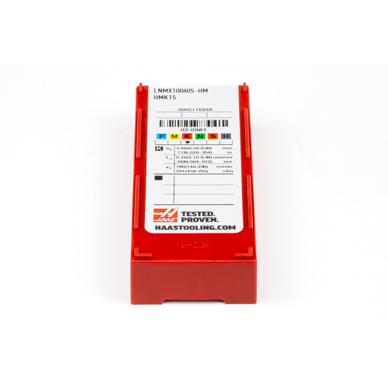 HLNP, Carbide Shell Mill Insert, Rectangle Negative Positive, Grade HMK15 - Pack of 10