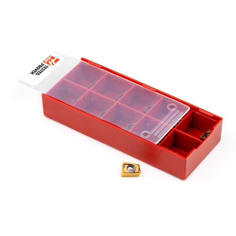 HLNP, Carbide Shell Mill Insert, Rectangle Negative Positive, Grade HMK15 - Pack of 10