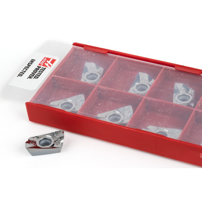 HIEX, Carbide Indexable End Mill Insert, Rectangle, Grade HN30 - Pack of 10