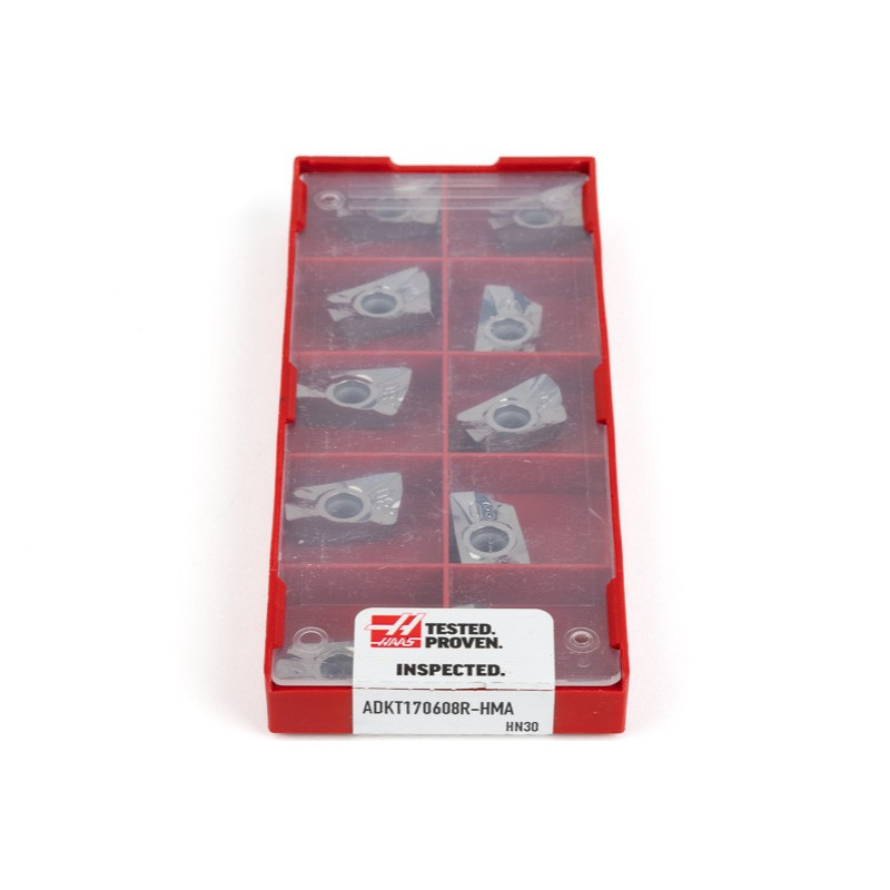 HIEX, Carbide Indexable End Mill Insert, Rectangle, Grade HN30 - Pack of 10