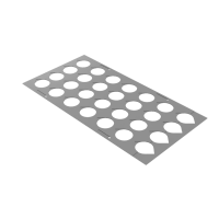 Шаблон круглої деталі кобота Ø 1-1/2" - 3-1/2" (стіл 40-1/2" x 24")