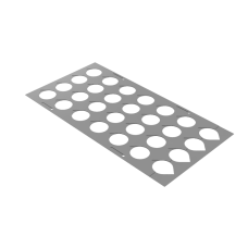 Шаблон круглої деталі кобота Ø 1-1/2" - 3-1/2" (стіл 40-1/2" x 24")