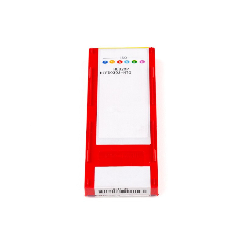 HTFD0303-HTG, 3mm Carbide Grooving Insert, Size 3, Grade HUU20P - Pack of 10