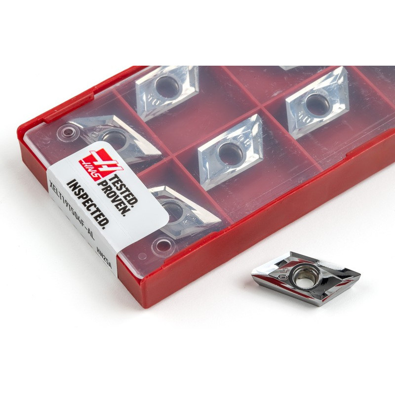 HPAL, Carbide Indexable End Mill Insert, Polygon, Grade HN25A, 0.4mm Corner Radius - Pack of 10