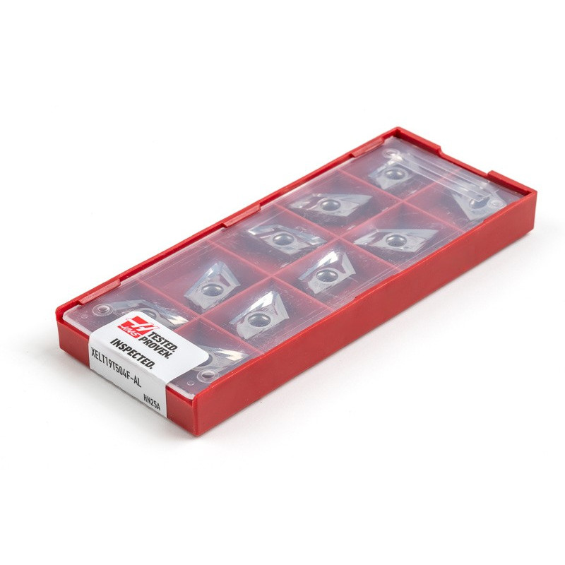 HPAL, Carbide Indexable End Mill Insert, Polygon, Grade HN25A, 0.4mm Corner Radius - Pack of 10