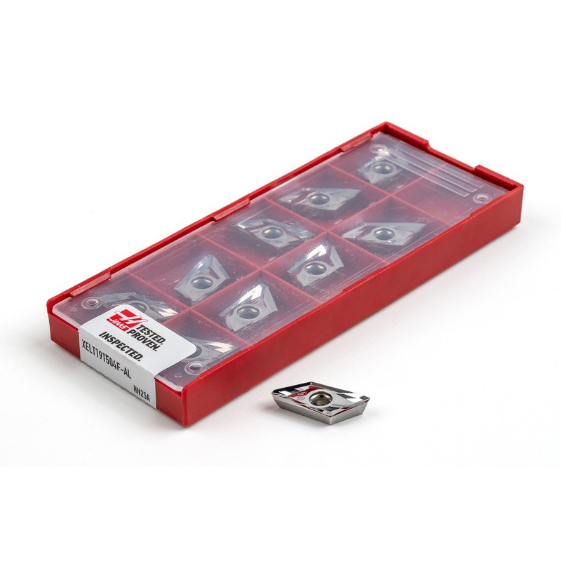 HPAL, Carbide Indexable End Mill Insert, Polygon, Grade HN25A, 0.4mm Corner Radius - Pack of 10