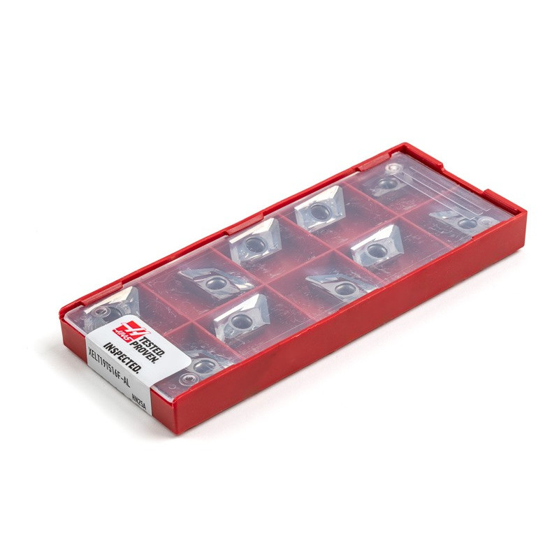 HPAL, Carbide Indexable End Mill Insert, Polygon, Grade HN25A, 1.6mm Corner Radius - Pack of 10