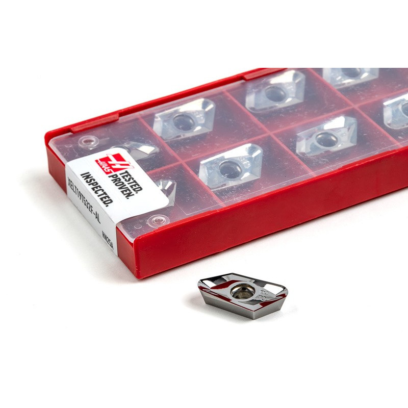 HPAL, Carbide Indexable End Mill Insert, Polygon, Grade HN25A, 3.2mm Corner Radius - Pack of 10