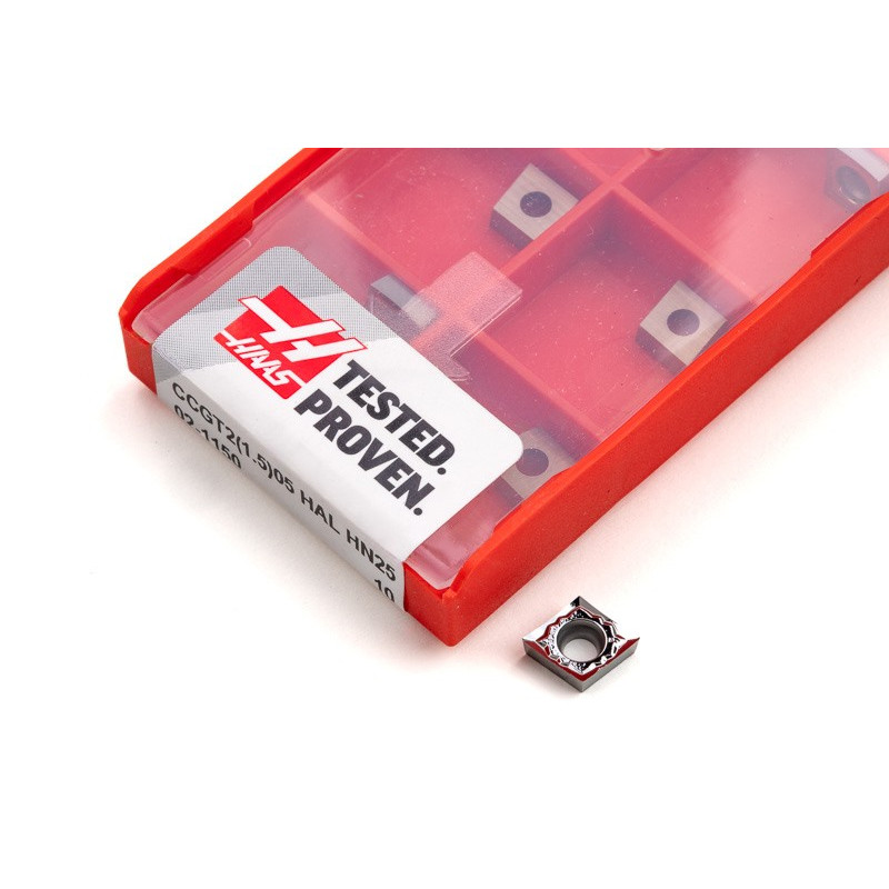 CCGT21.5.5-HAL / CCGT020102-HAL, Твердосплавна токарна пластина, ромбічна 80°, сплав HN25 - упаковка з 10 штук