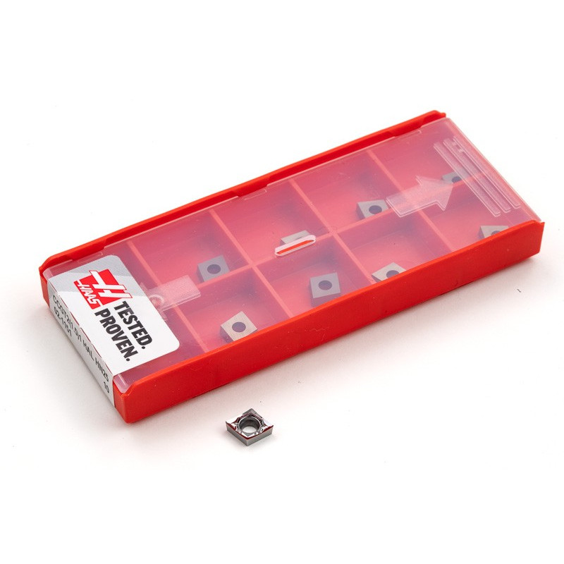 CCGT21.51-HAL / CCGT020104-HAL, Твердосплавна токарна пластина, ромбічна 80°, сплав HN25 - упаковка з 10 штук