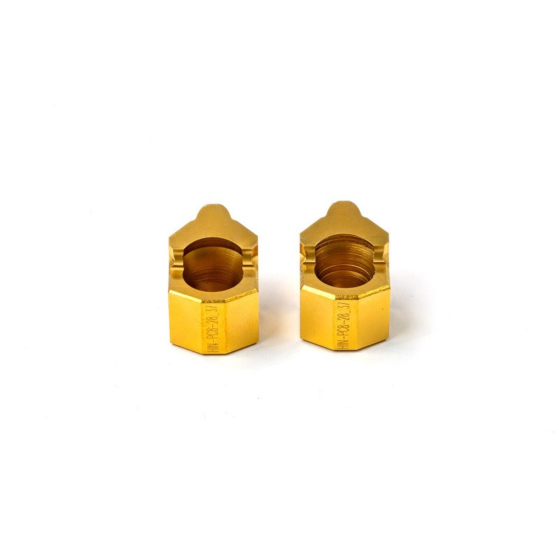 HIN-PC8, 28 - 37 Teeth GT® Synchronous Pulley Insert, 32 Tooth Profile, 8mm Pitch, Size 10, TiN Coated - Pack of 2