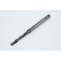 Твердосплавне свердло Ø 2,7 мм, хвостовик 4 мм x кут вершини 140° x спіраль 19°, 3XD, 2 канавки, покриття TiAlN, GP