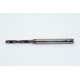2.7mm Ø Carbide Drill, 4mm Shank x 140° Point Angle x 19° Helix, 3XD, 2 Flute, TiAlN Coated, GP