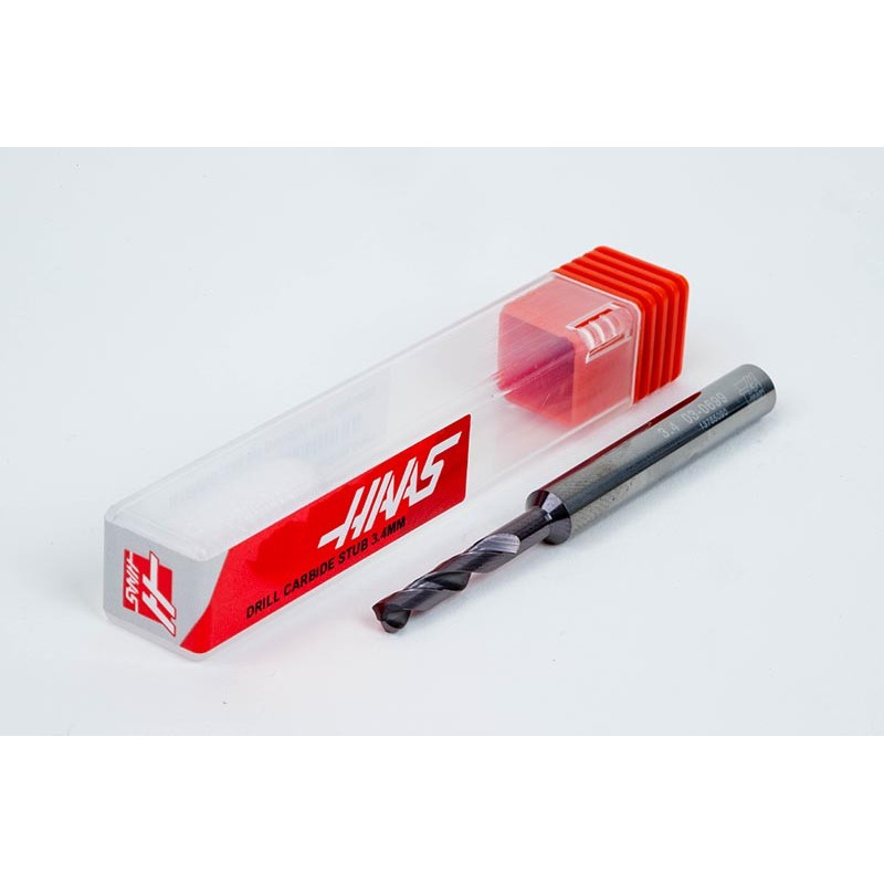 Твердосплавне свердло Ø 3,4 мм, хвостовик 6 мм x кут вершини 140° x спіраль 30°, 3XD, 2 канавки, покриття TiAlN, GP