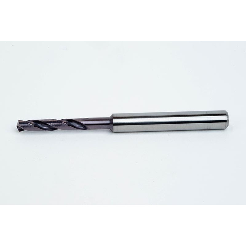 3.9mm Ø Carbide Drill, 6mm Shank x 140° Point Angle x 30° Helix, 3XD, 2 Flute, TiAlN Coated, GP