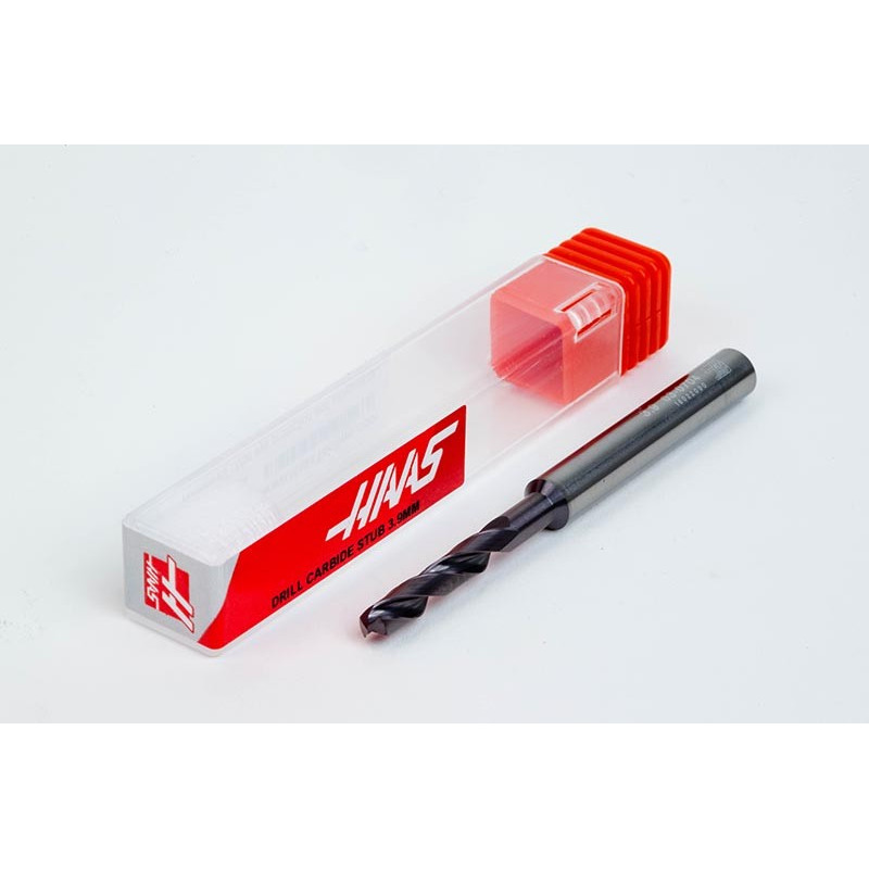 3.9mm Ø Carbide Drill, 6mm Shank x 140° Point Angle x 30° Helix, 3XD, 2 Flute, TiAlN Coated, GP