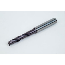 Твердосплавне свердло Ø 6,2 мм, хвостовик 8 мм x кут вершини 140° x спіраль 30°, 3XD, 2 канавки, покриття TiAlN, GP