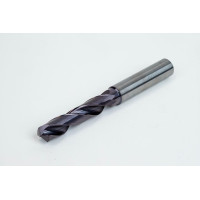 Твердосплавне свердло Ø 8,8 мм, хвостовик 10 мм x кут вістря 140° x спіраль 30°, 3XD, 2 канавки, покриття TiAlN, GP
