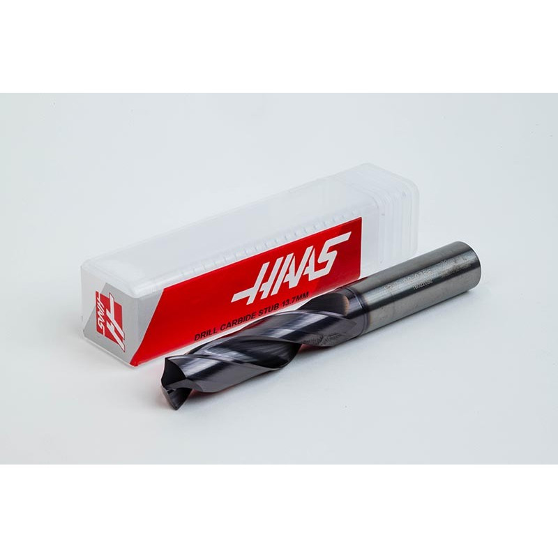 13.7mm Ø Carbide Drill, 14mm Shank x 140° Point Angle x 30° Helix, 3XD, 2 Flute, TiAlN Coated, GP