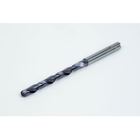 Твердосплавне свердло Ø 5,2 мм, хвостовик 6 мм x кут вершини 140° x спіраль 30°, 8XD, 2 канавки, покриття TiAlN, GP, TSC