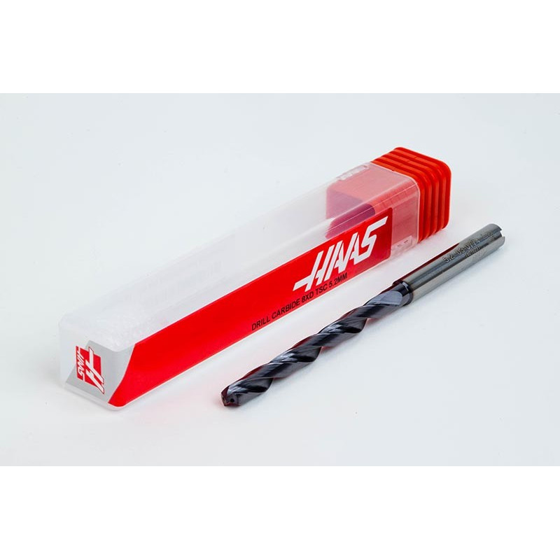 Твердосплавне свердло Ø 5,2 мм, хвостовик 6 мм x кут вершини 140° x спіраль 30°, 8XD, 2 канавки, покриття TiAlN, GP, TSC