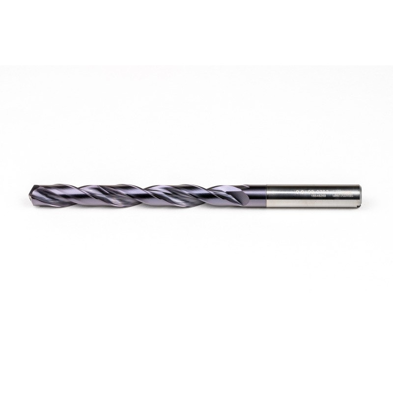 Твердосплавне свердло Ø 9,9 мм, хвостовик 10 мм x кут вістря 140° x спіраль 30°, 8XD, 2 канавки, покриття TiAlN, GP, TSC