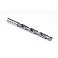 Твердосплавне свердло Ø 13,7 мм, хвостовик 14 мм x кут вершини 140° x спіраль 30°, 8XD, 2 канавки, покриття TiAlN, GP, TSC
