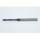 2.3mm Ø Carbide Drill, 4mm Shank x 140° Point Angle x 30° Helix, 5XD, 2 Flute, TiAlN Coated, GP, TSC
