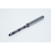 Твердосплавне свердло Ø 3,9 мм, хвостовик 6 мм x кут вістря 140° x спіраль 30°, 5XD, 2 канавки, покриття TiAlN, GP, TSC