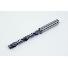 Твердосплавне свердло Ø 6,2 мм, хвостовик 8 мм x кут вершини 140° x спіраль 30°, 5XD, 2 канавки, покриття TiAlN, GP, TSC