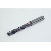 Твердосплавне свердло Ø 8,6 мм, хвостовик 10 мм x кут вістря 140° x спіраль 30°, 5XD, 2 канавки, покриття TiAlN, GP, TSC