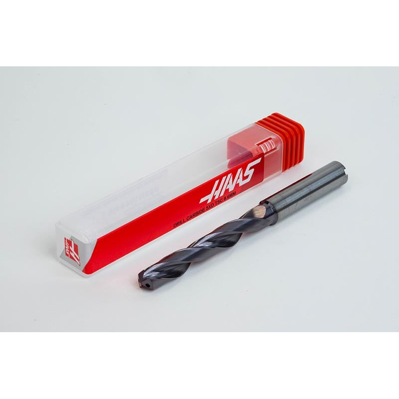 Твердосплавне свердло Ø 8,6 мм, хвостовик 10 мм x кут вістря 140° x спіраль 30°, 5XD, 2 канавки, покриття TiAlN, GP, TSC