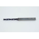 3.4mm Ø Carbide Drill, 6mm Shank x 140° Point Angle x 30° Helix, 5XD, 2 Flute, TiAlN Coated, Inox / SS, TSC