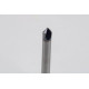 6mm Dia. 45° Carbide Chamfer Mill, 2 Flute, TiCN Coated, 3mm LOC x 60mm Overall Length, HSAM1