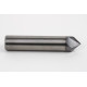 20mm Dia. 45° Carbide Chamfer Mill, 2 Flute, TiCN Coated, 10mm LOC x 100mm Overall Length, HSAM1