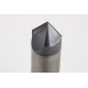 20mm Dia. 45° Carbide Chamfer Mill, 2 Flute, TiCN Coated, 10mm LOC x 100mm Overall Length, HSAM1