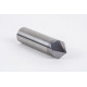 25mm Dia. 45° Carbide Chamfer Mill, 2 Flute, TiCN Coated, 12.5mm LOC x 100mm Overall Length, HSAM1