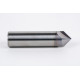 25mm Dia. 45° Carbide Chamfer Mill, 2 Flute, TiCN Coated, 12.5mm LOC x 100mm Overall Length, HSAM1