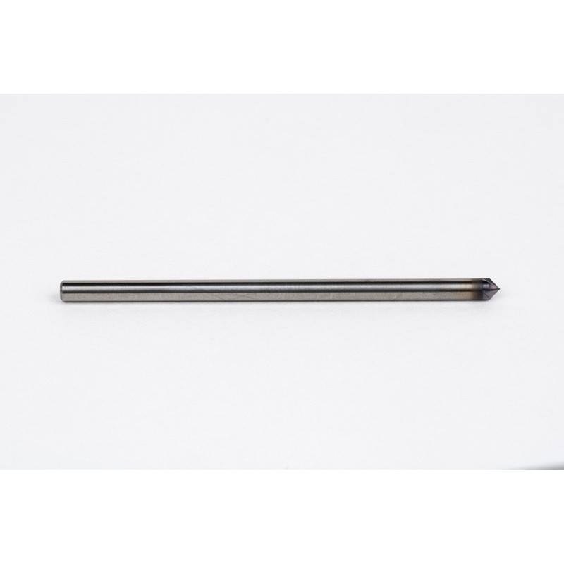 3mm Dia. 45° Carbide Chamfer Mill, 4 Flute, TiAlN Coated, 1.5mm LOC x 60mm Overall Length, HSPM1